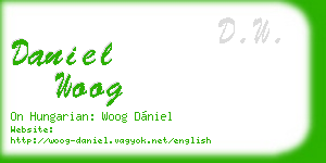 daniel woog business card