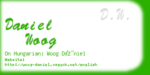 daniel woog business card